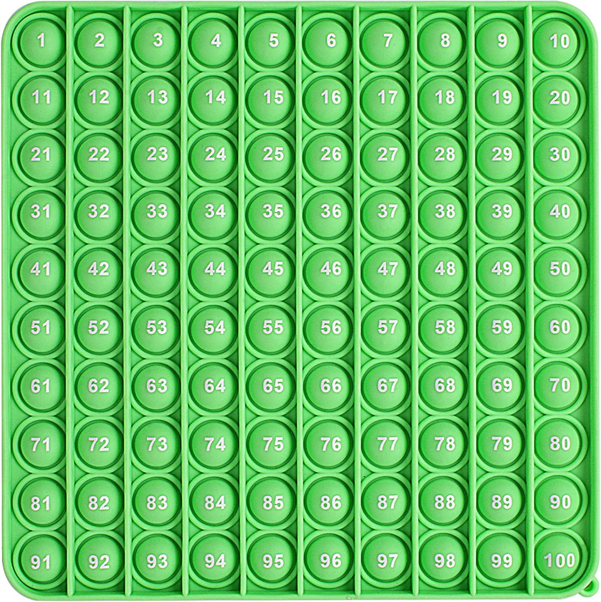 Green 100-Number Sensory Math Pop-It