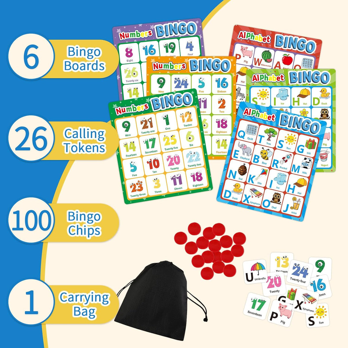Edumix Alphabet Bingo Game