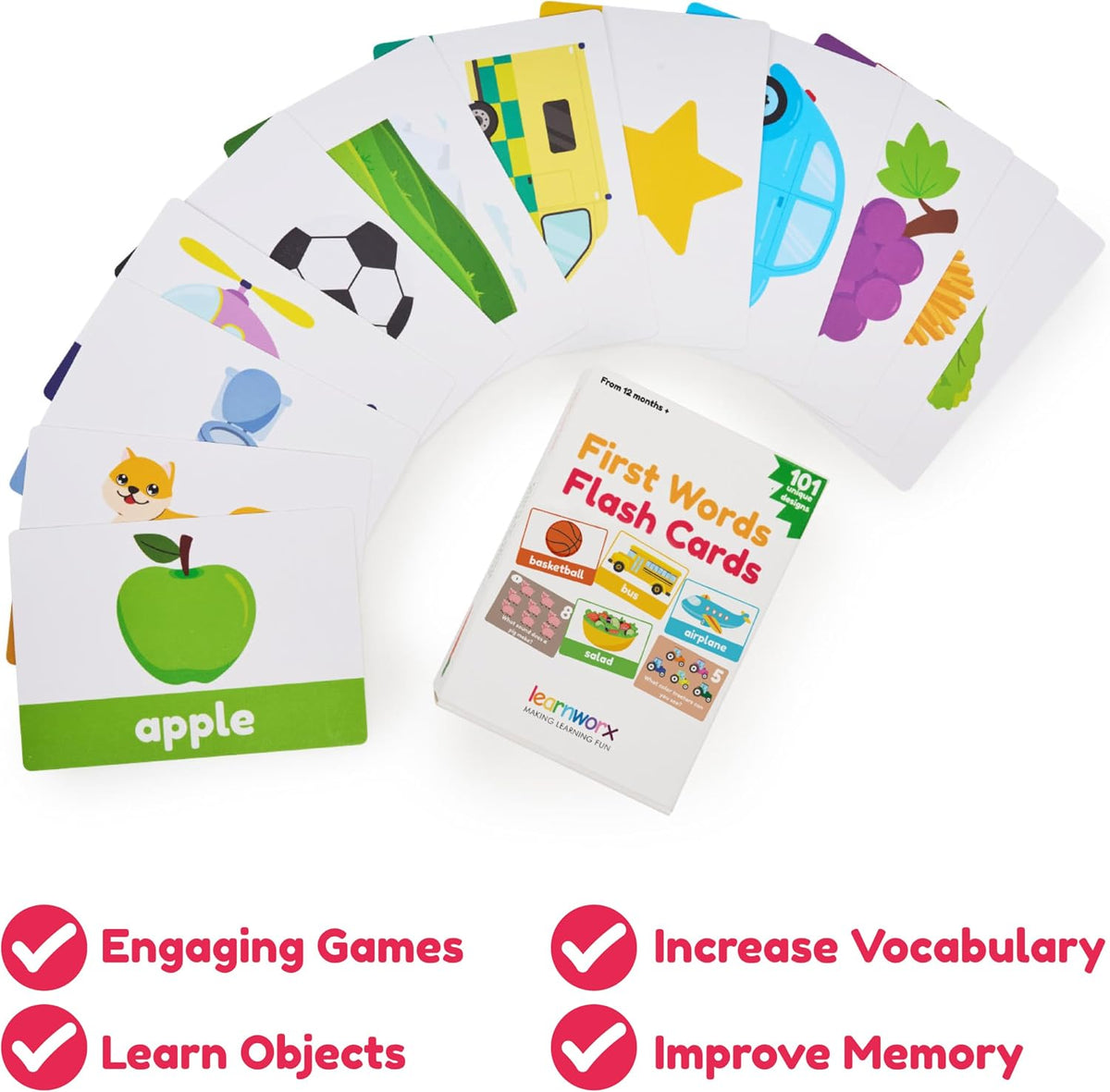 learnworx First Words Flash Cards
