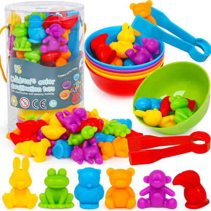 FQKIOMY Color Sorting Toys