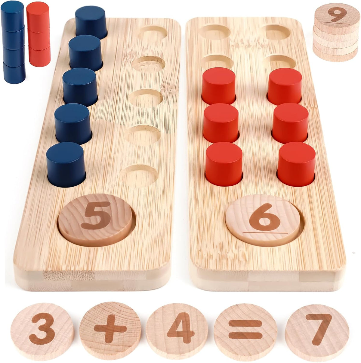 DINORUN Wooden Number Board