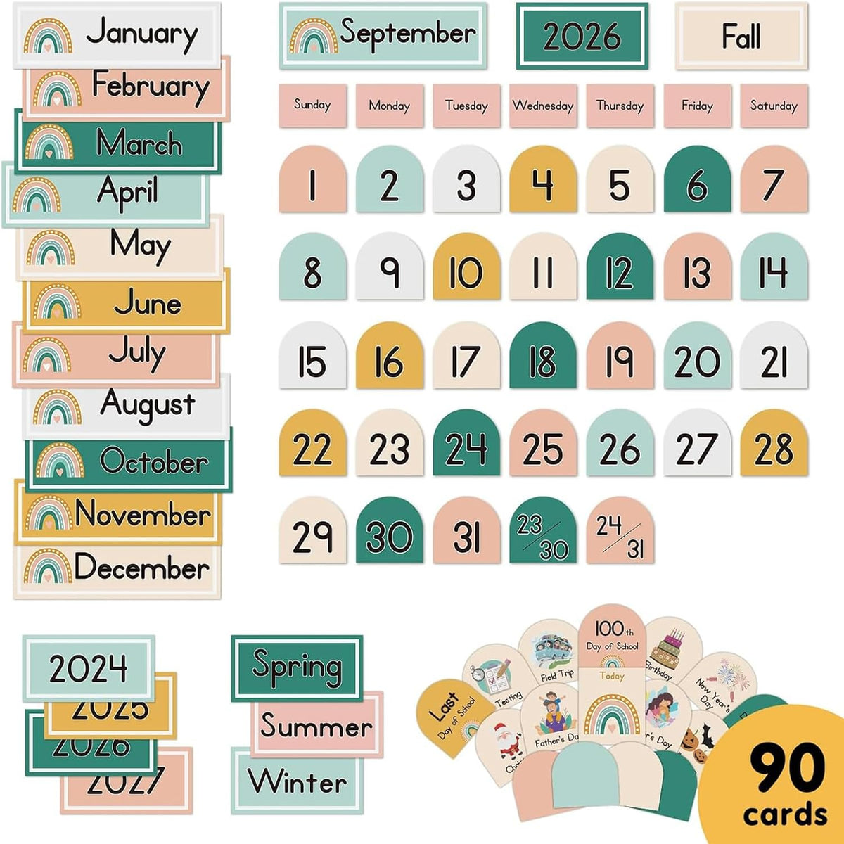 Eamay Calendar Pocket Chart