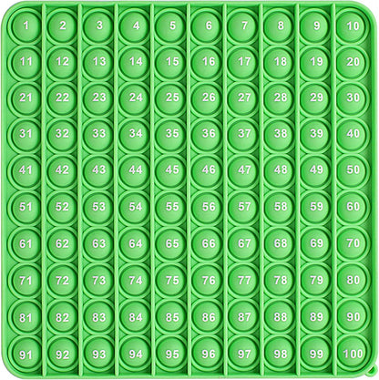 Green 100-Number Sensory Math Pop-It