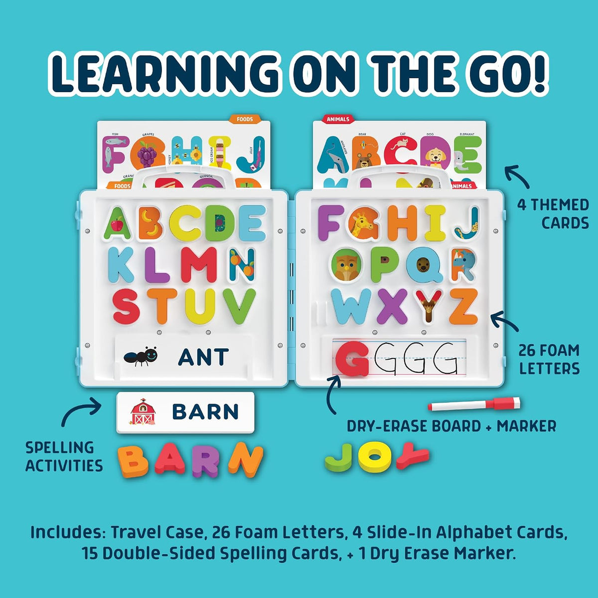 Chuckle & Roar Alphabet Learning Travel Case