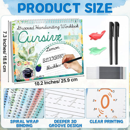 chiazllta Cursive Handwriting Workbooks