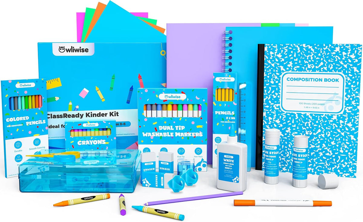 Owliwise Kindergarten School Supplies Kit