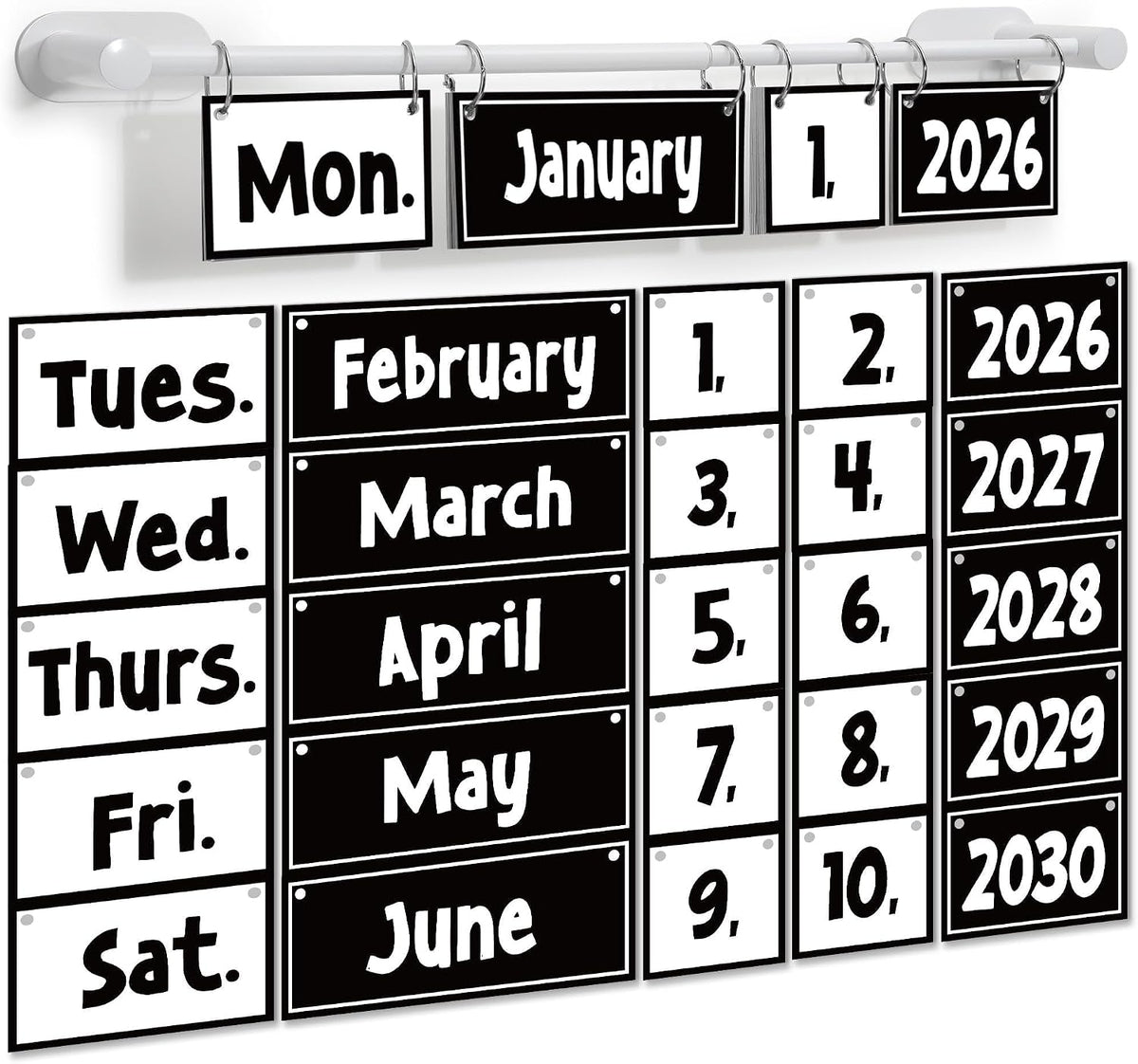 Naozinebi Classroom Flip Calendar
