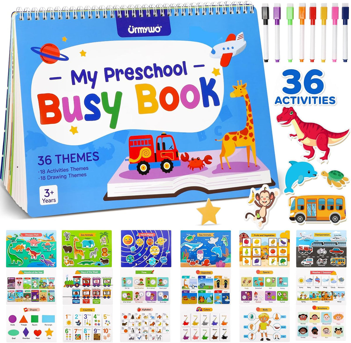 URMYWO Preschool Busy Book