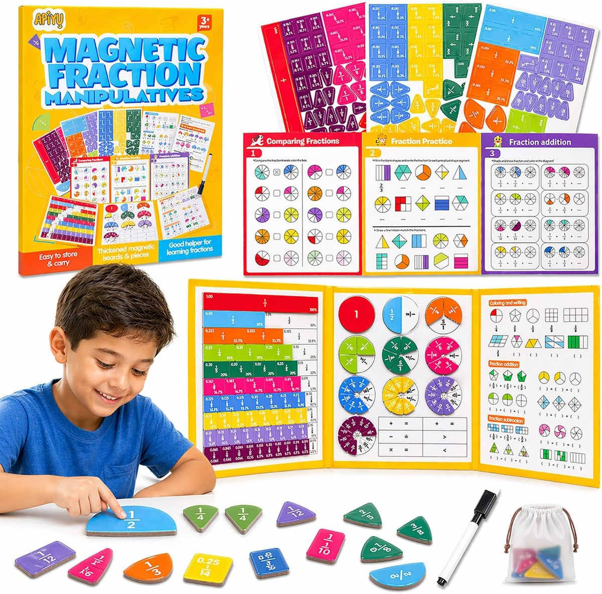 Apiyu Magnetic Fraction Book