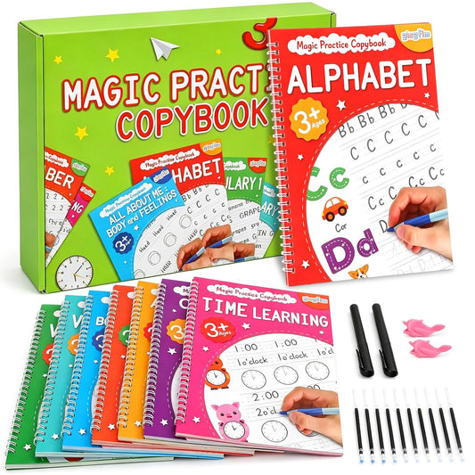 gisgfim Grooved Writing Practice Books