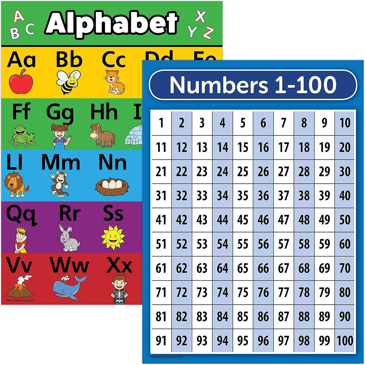 Palace Learning Alphabet & Numbers Posters