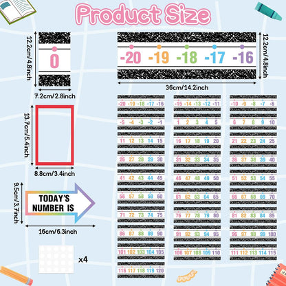 BeYumi Number Line Bulletin Board Set